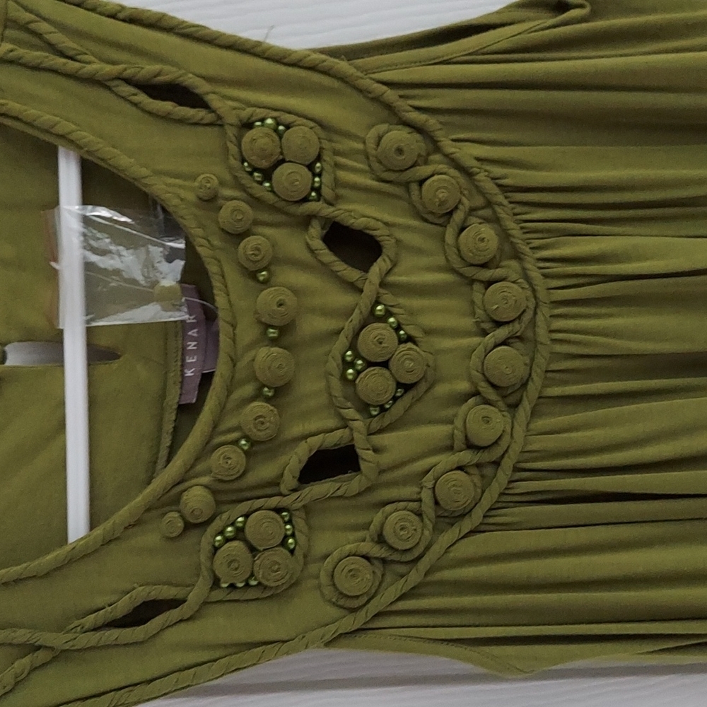 Kenar detailed medi Jersey dress tunic
